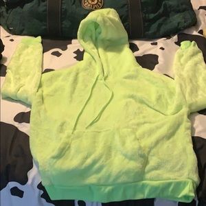 Neon green hoodie